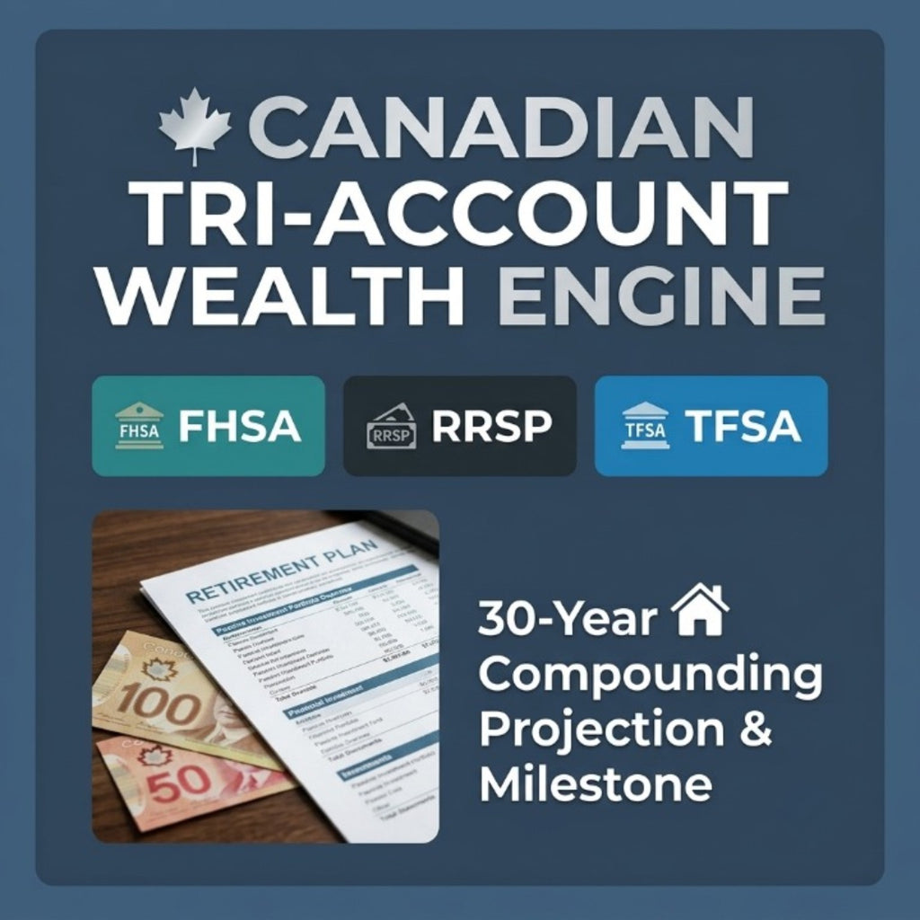 Canadian Tri-Account Wealth Engine | FHSA, RRSP & TFSA Planner
